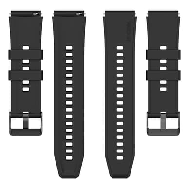 22 mm universaali hihna kellolle Musta