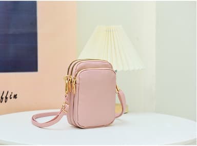 Crossbody mobiililaukku Vaaleanpunainen