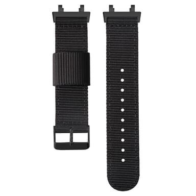 Nylon kellon ranneke Huami Amazfit T-Rex 2:lle Musta