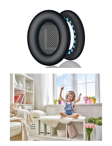 Korvatyynyt Bose QC35/25/15, AE2, AE 2i, AE 2w, SoundTrue, SoundLink Musta