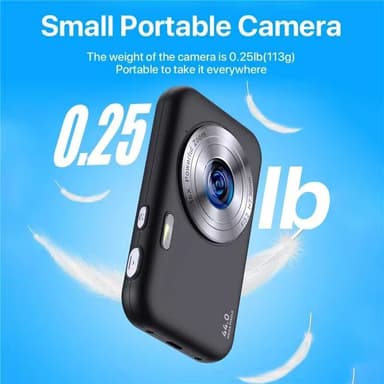 Digikamera 1080P 44MP 16 x zoom 2,4 tuuman näyttö, 32GB kortti Musta