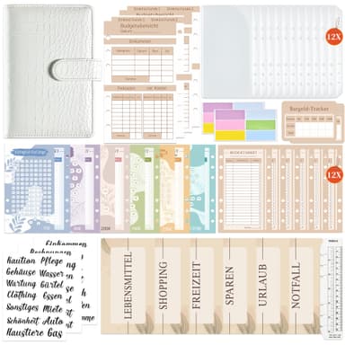 Cash Budget Binder Valkoinen