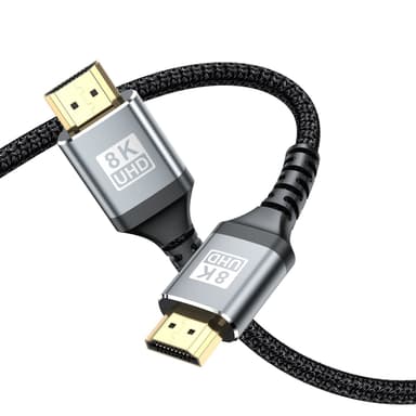 8K-versio 2.1 HDMI-kaapeli, nopea 8K 60 Hz 4K 120 Hz Monivärinen 5 m