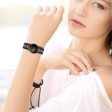 Katso Band Bling Crystal Diamonds Bands for Google Pixel Watch Musta