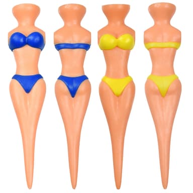 Golf Tees Bikini 4 kpl Monivärinen