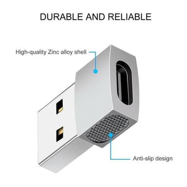 USB-C-USB-sovitin Musta
