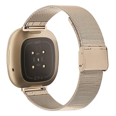 Fitbit Versa 3 / Sense rannekoru ruostumaton teräs kulta