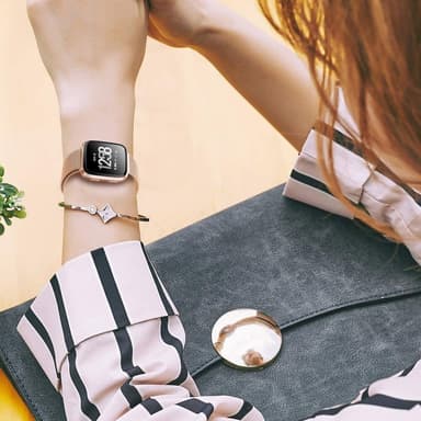 Fitbit Versa 3 / Sense rannekoru ruostumaton teräs kulta