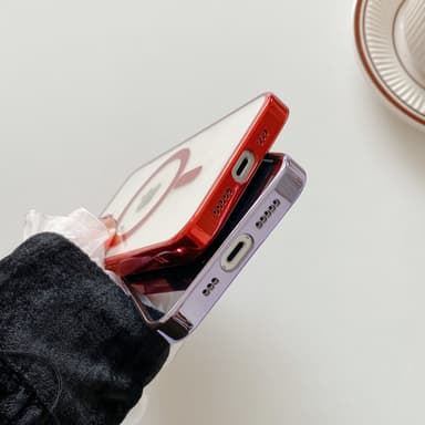 Matkapuhelinkotelo MagSafe lataustuki Punainen iPhone 12