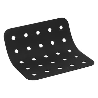Uudelleen käytettävä Air Fryer Liner silikonivuoka neliö 19x19 cm Musta