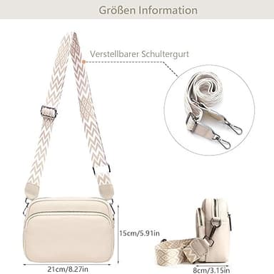 Crossbody Laukku Olkahihnalaukku PU-nahkaa Valkoinen