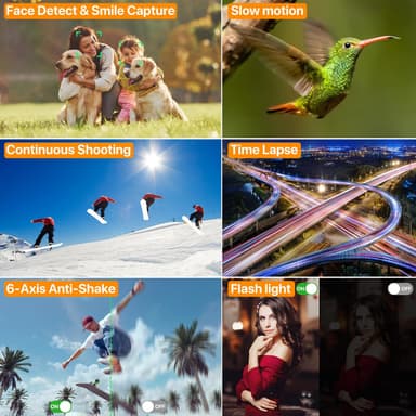 5K-digitaalikamera etu- ja takakameroilla, etsin, automaattitarkennus, tärinänvaimennus Ruskea