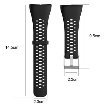 Ranneke Polar M400 / M430 urheilukellolle Musta