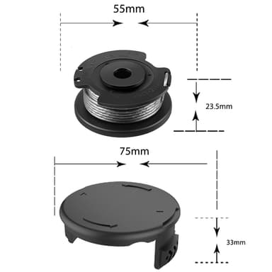 Varakela ja siima Bosch Easy GrassCut 18-230 -trimmeriin