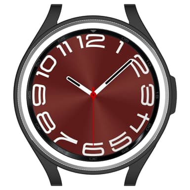TPU Openwork Half-Cover suojakuori Samsung Galaxy Watch 6 Classicille Musta 47mm/4.9 x 4.9 cm