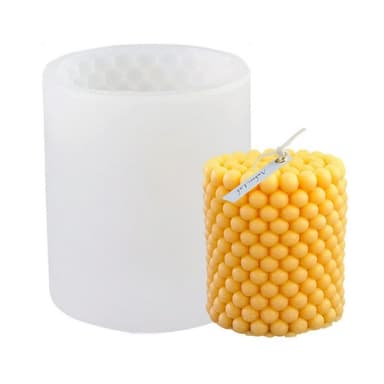 Kevyt muoto Pienet kuplat silikoni 7,5 cm Valkoinen