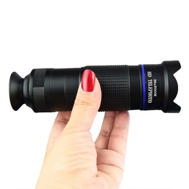 36X HD-teleobjektiivi matkapuhelimeen Musta