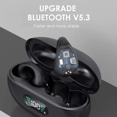 Langattomat avoimet korvakuulokkeet Bluetooth 5.3 Valkoinen
