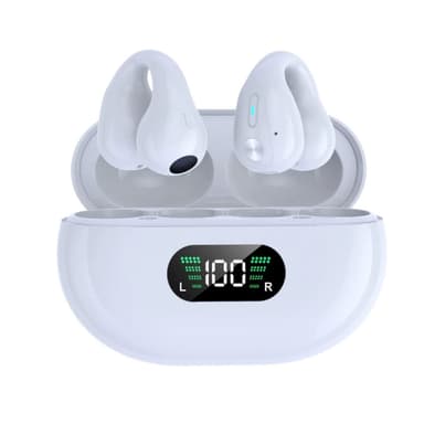 Langattomat avoimet korvakuulokkeet Bluetooth 5.3 Valkoinen