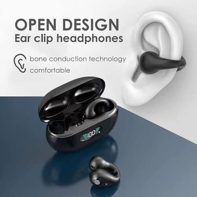 Langattomat avoimet korvakuulokkeet Bluetooth 5.3 Valkoinen