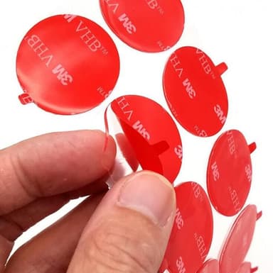 Vahva ja vedenpitävä kaksipuolinen teippi 20 tarraa Läpinäkyvä