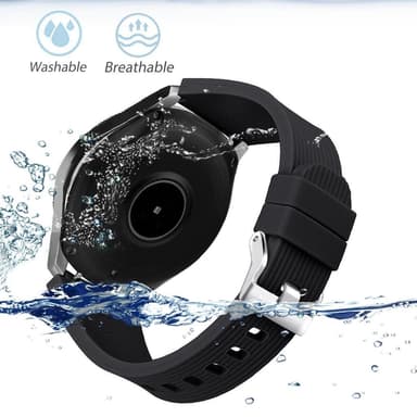 Ranneke Samsung Galaxy Watch 46 mm silikoni musta L