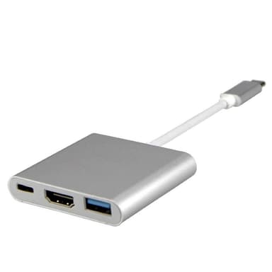 USB-C-moniporttisovitin USB:lle, USB-C (USB PD), 4K HDMI -yhteensopiva
