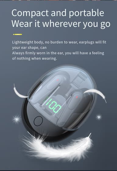 Langattomat kuulokkeet Bluetooth 5.3 Touch TWS Pro-One Musta