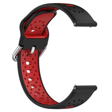 Silikoninen ranneke 20 mm Samsung / Huawei / Garmin Punainen