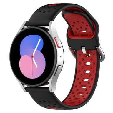 Silikoninen ranneke 20 mm Samsung / Huawei / Garmin Punainen