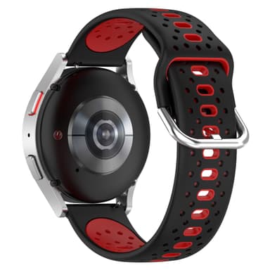 Silikoninen ranneke 20 mm Samsung / Huawei / Garmin Punainen