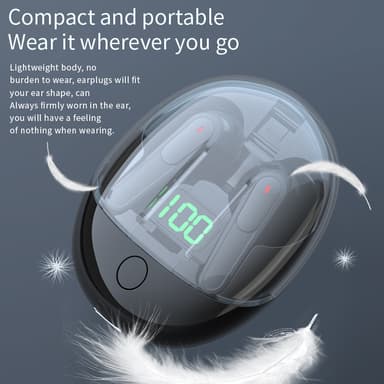 Langattomat kuulokkeet Bluetooth 5.3 Touch TWS Pro-One Musta
