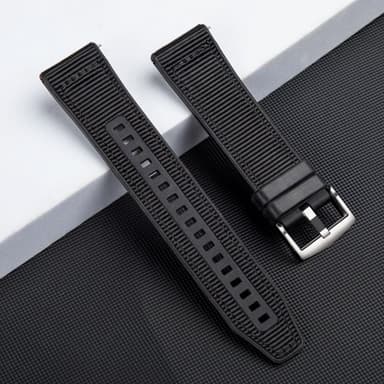 Silikoniranneke korvaa Huawei kello GT4 46mm Garmin/Samsung Musta