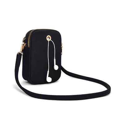 Crossbody mobiililaukku Musta