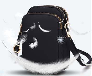 Crossbody mobiililaukku Musta