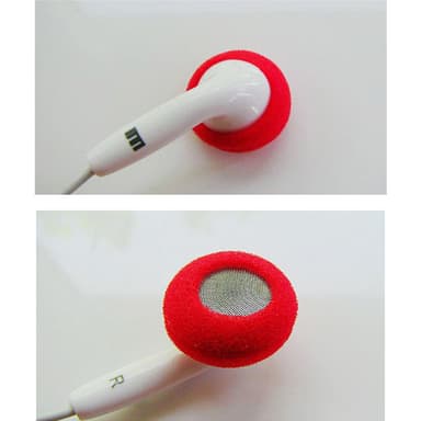 Korvapehmusteet in-ear kuulokkeille 5 paria Punainen