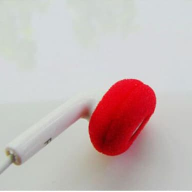 Korvapehmusteet in-ear kuulokkeille 5 paria Punainen