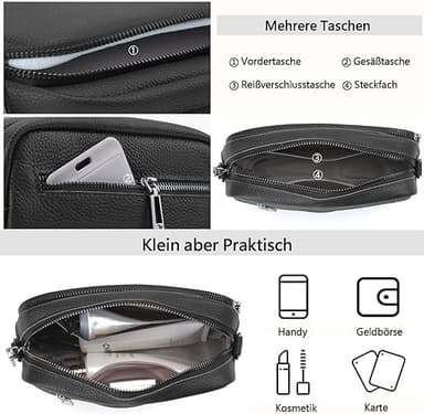 Crossbody Laukku Olkahihnalaukku PU-nahkaa Musta