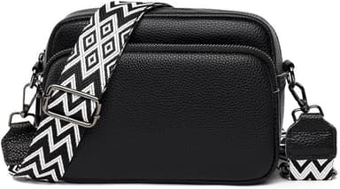 Crossbody Laukku Olkahihnalaukku PU-nahkaa Musta