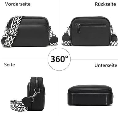 Crossbody Laukku Olkahihnalaukku PU-nahkaa Musta