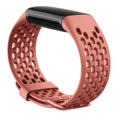 Fitbit Charge 5 ranneke urheilullinen silikoni 3-pakkaus turkoosi / koralli / valkoinen