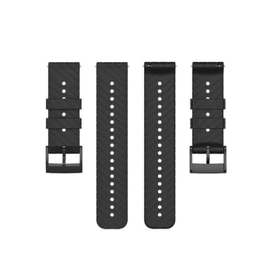 Suunto 7/9/9 Baro/D5 silikoniranneke Musta