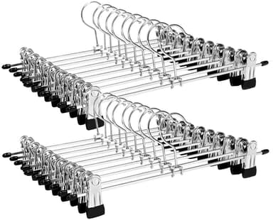 Housujen / hameen henkari klipseillä 20-pack