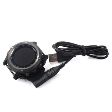 Laturi Garmin Fenix 3 / Fenix 3 HR kelloon Musta