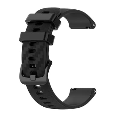 Kellon ranneke 20 mm Omega/Huawei/Samsung Galaxy Watch silikoni Musta