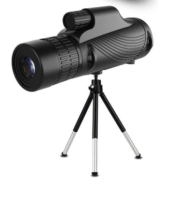 Monokulaarinen teleskooppi 10-30x42 zoom puhelinkiinnikkeellä Musta