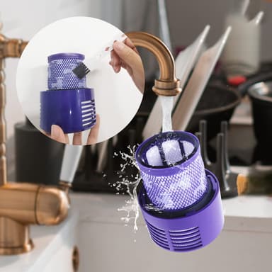 2-komponenttinen pölynimurin suodatin Dyson V10:lle