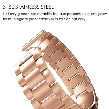 Ranneke Samsung Galaxy Watch 42mm, Gear Sport, Gear S2 - Rose Gold