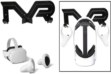 VR-seinäkiinnitystelineen koukku Oculus Quest 1/2:lle/Rifts Black