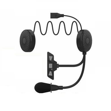 Moottoripyöräkypäräkuuloke Bluetooth 5.2 Musta